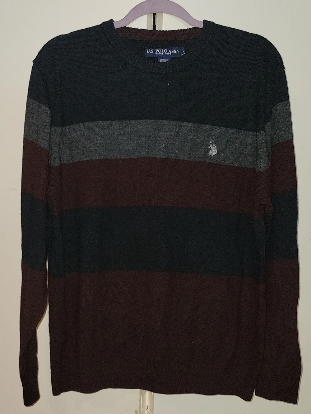 U.S. Polo Assn. Striped Crewneck